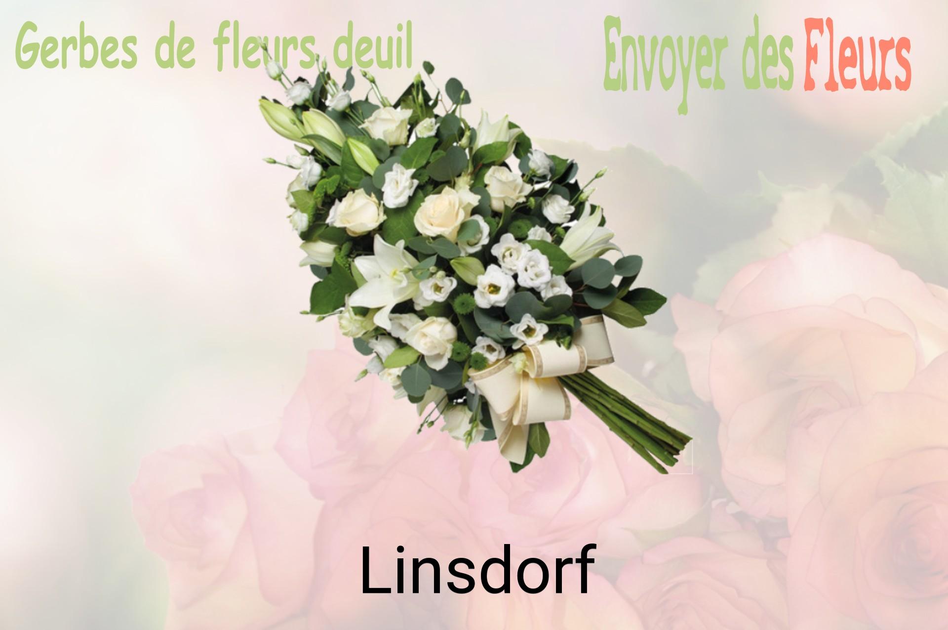 Gerbe de fleurs de deuil livrée à Linsdorf